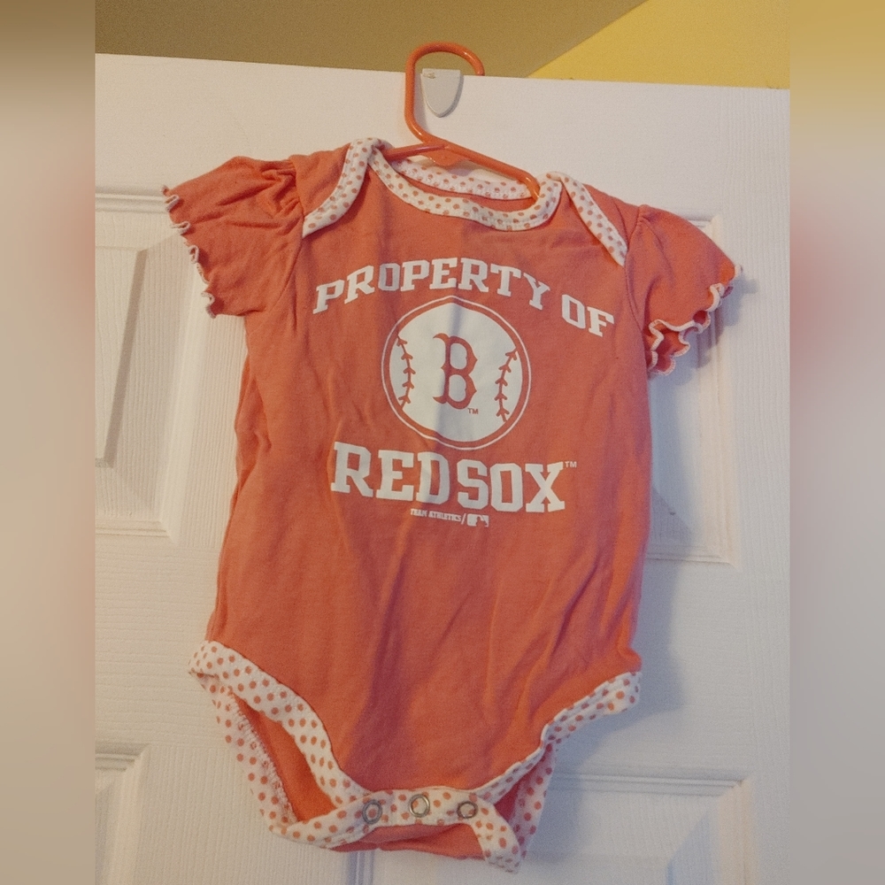 Toddler Girls size 3/6 month Red Sox Onesie